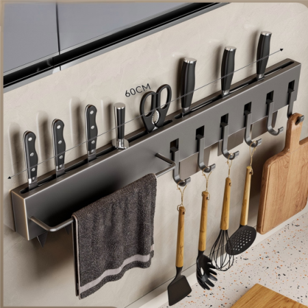 Drilling-Free Carbon Steel Kitchen Rack by Bath Hardware Manufacturers