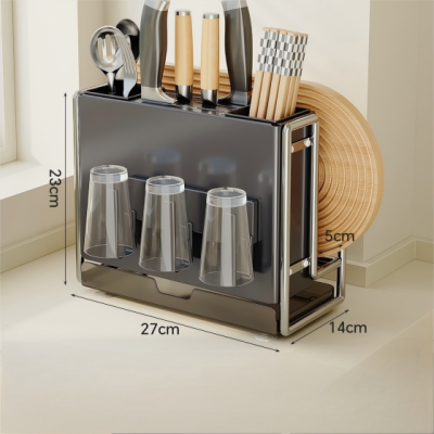 High-End Bath Hardware: Magnetic Knife Holder & Utensil Rack