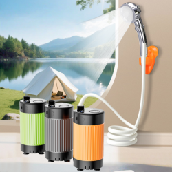 ABS, customizable color, outdoor showerhead, three-speed hand spray, portable camping showerhead