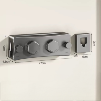 Retractable Double Clothesline, Anti-Sag, Gunmetal Stainless Steel, Indoor/Outdoor