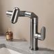 Bathroom basin taps, gun gray, ceramic chip valve core, support OEM/ODM