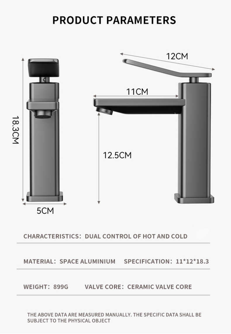 Space aluminum gun gray hot and cold basin faucet (2).png