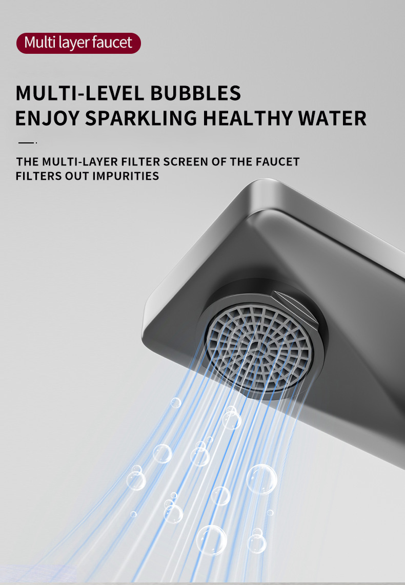 Space aluminum gun gray hot and cold basin faucet (3).png