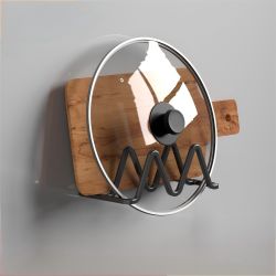 Kitchen gray pot lid rack storage overhead room aluminum kitchen rack chopping board rack