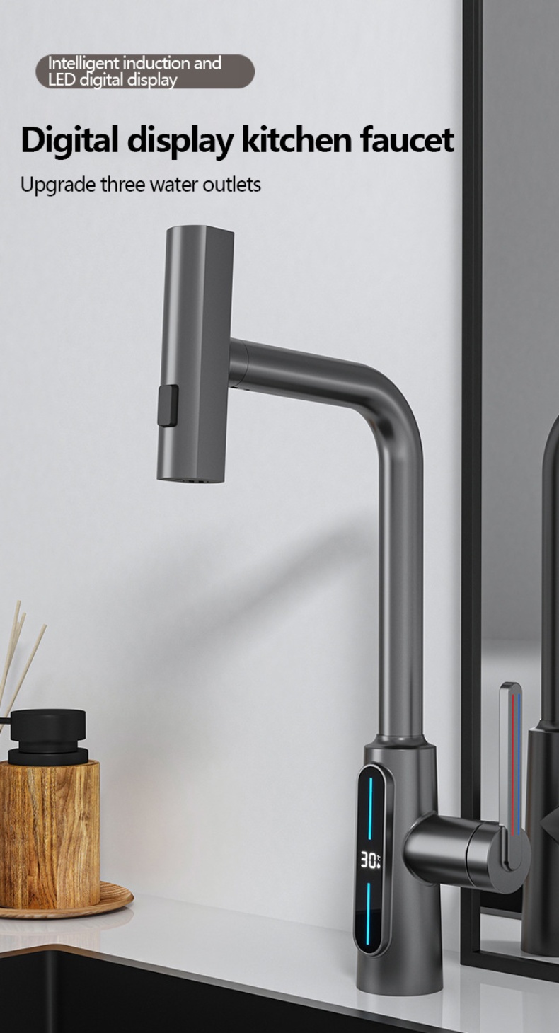 Pull down kitchen faucet digital temperature display (1).png